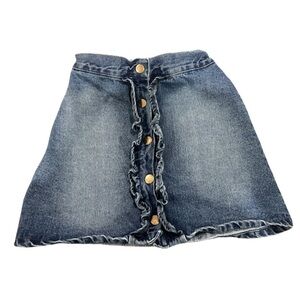 Tommy Bahama girls denim skirt with buttons and cinchers